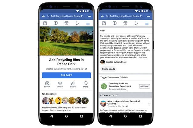 Facebook lancia Community Action, un servizio per creare petizioni sul social network 1