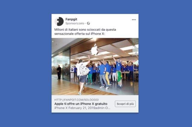 “iPhone X in regalo”: attenzione alla truffa che sfrutta il nome Fanpage.it 1